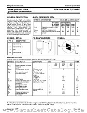 BTA208B-600D datasheet pdf Philips