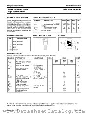BTA208X-600B datasheet pdf Philips