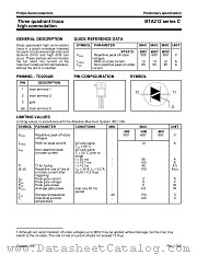 BTA212-500C datasheet pdf Philips