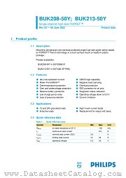 BUK213-50Y datasheet pdf Philips