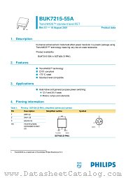 BUK7215-55A datasheet pdf Philips
