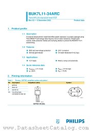 BUK7L11-34ARC datasheet pdf Philips