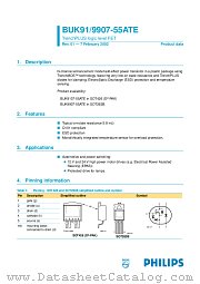 BUK9107-55ATE datasheet pdf Philips