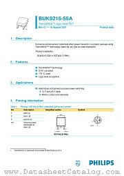 BUK9215-55A datasheet pdf Philips