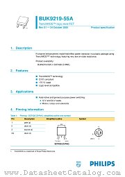 BUK9219-55A datasheet pdf Philips