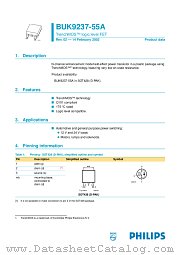 BUK9237-55A datasheet pdf Philips