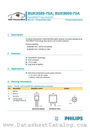 BUK9509-75A datasheet pdf Philips