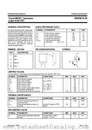 BUK9610-30 datasheet pdf Philips