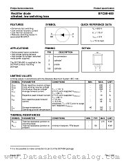 BYC5B-600 datasheet pdf Philips