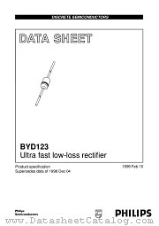 BYD123 datasheet pdf Philips