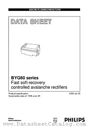 BYG60D datasheet pdf Philips