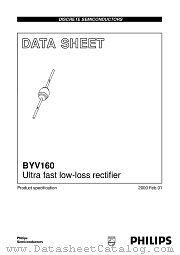 BYV160 datasheet pdf Philips