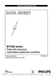 BYV26 datasheet pdf Philips