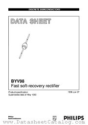 BYV98 datasheet pdf Philips