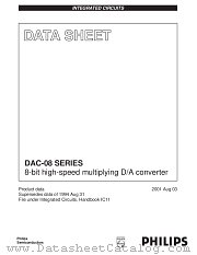 DAC-08C datasheet pdf Philips
