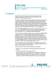 GTL1655 datasheet pdf Philips