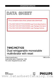 74HCT123PW datasheet pdf Philips