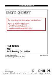 HEF4008BT datasheet pdf Philips