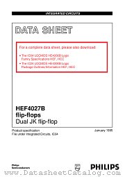 HEF4027B datasheet pdf Philips