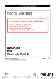 HEF4042BF datasheet pdf Philips