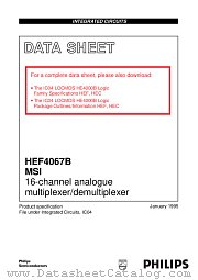 HEF4067BD datasheet pdf Philips