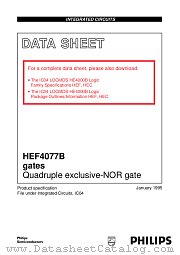 HEF4077BN datasheet pdf Philips