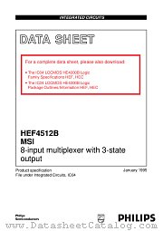 HEF4512BD datasheet pdf Philips