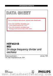 HEF4521BD datasheet pdf Philips