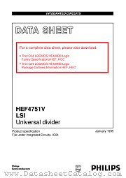 HEF4751VN datasheet pdf Philips