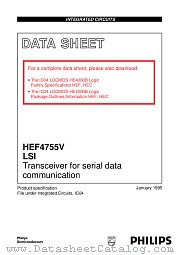 HEF4755 datasheet pdf Philips