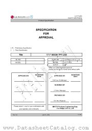 LC171W03-A4 datasheet pdf Philips