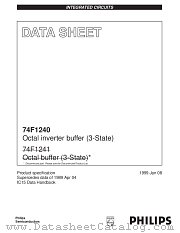 N74F1240D datasheet pdf Philips