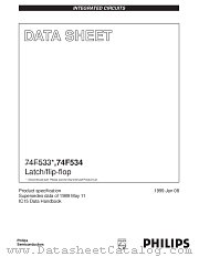 N74F534N datasheet pdf Philips