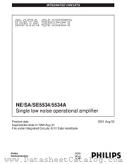 SE5534A datasheet pdf Philips