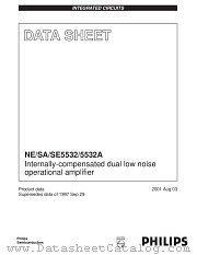 SE5532 datasheet pdf Philips