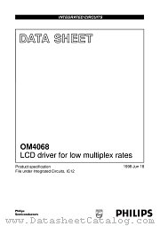 OM4068U datasheet pdf Philips