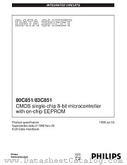 P80C851FBA datasheet pdf Philips