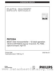 P87C554SXAA datasheet pdf Philips