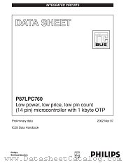 P87LPC760 datasheet pdf Philips