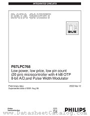 P87LPC768 datasheet pdf Philips