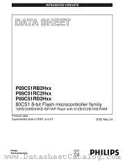 P89C51RD2H datasheet pdf Philips