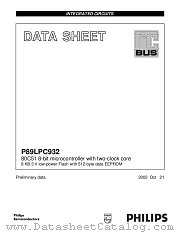 P89LPC932 datasheet pdf Philips