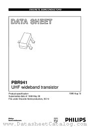 PBR941 datasheet pdf Philips