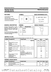 PBYR10100 datasheet pdf Philips