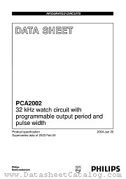 PCA2002 datasheet pdf Philips