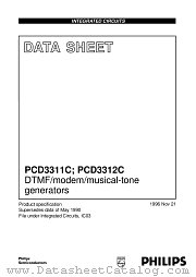 PCD3311C datasheet pdf Philips