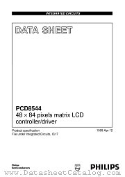 PCD8544U/2/F1 datasheet pdf Philips