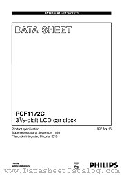 PCF1172CT datasheet pdf Philips
