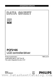 PCF2105 datasheet pdf Philips