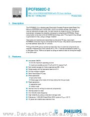 PCF8582C-2 datasheet pdf Philips